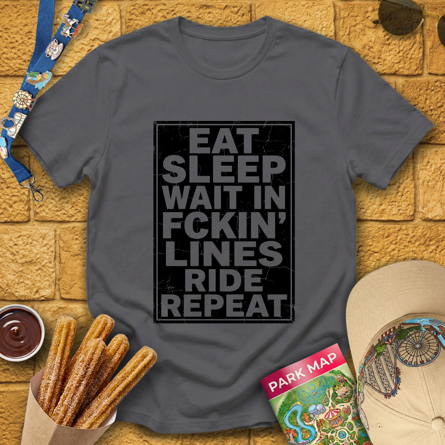 Sleep Wait Repeat [Distressed] T-Shirt