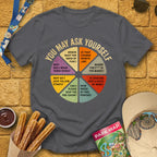 You May Ask [Distressed] T-Shirt for Theme Park Fans (Charcoal)