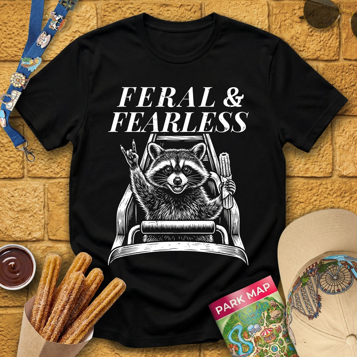 Feral&Fearless [Woodcut] T-Shirt