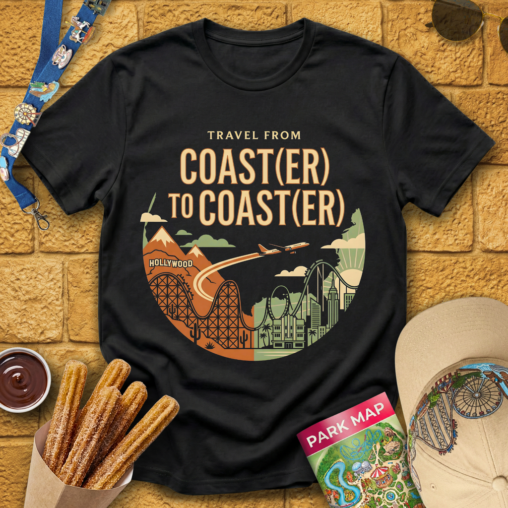 Coast(er) to Coast(er) [Badge] T-Shirt