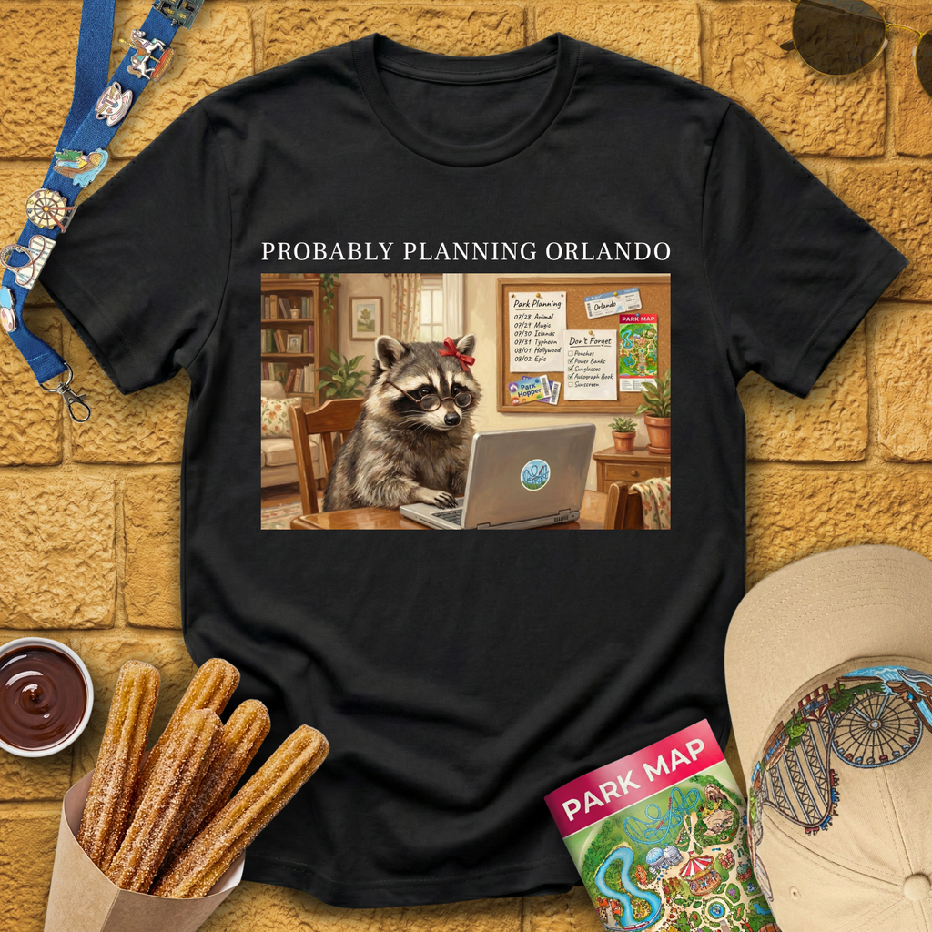 Raccoon Planning Orlando [OilArt] T-Shirt