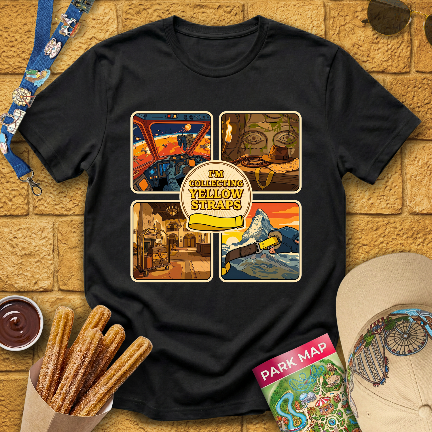 Collecting Yellow Straps [VSticker] T-Shirt