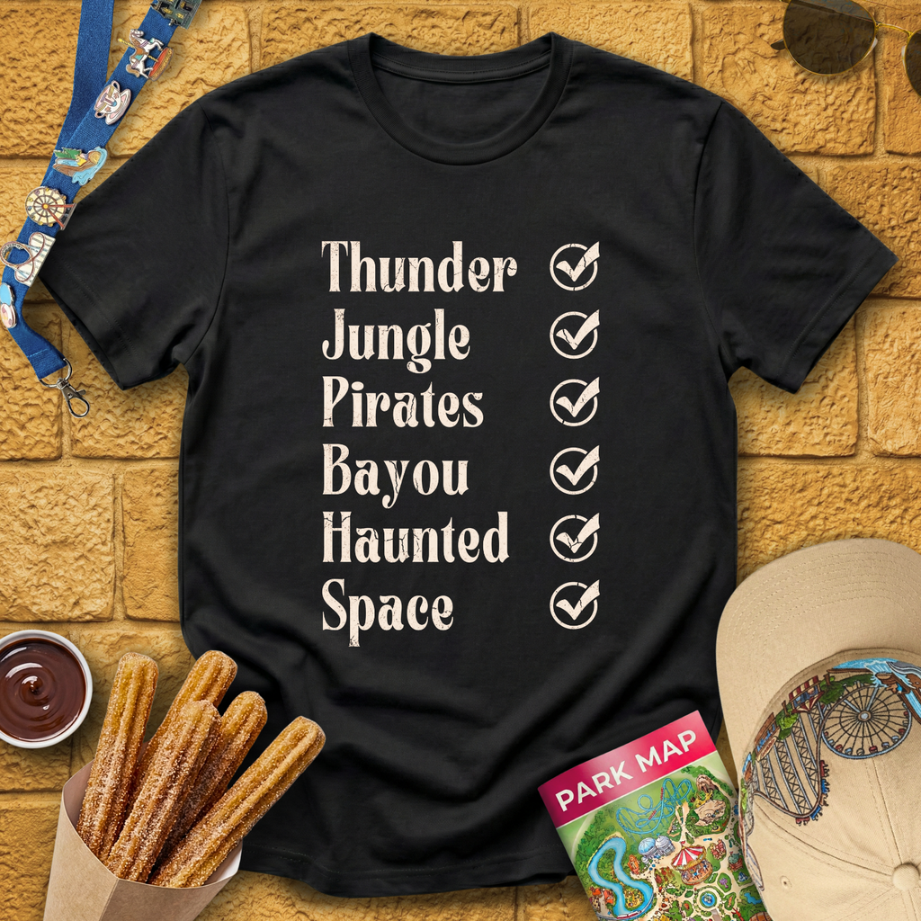 Rides Checklist [Distressed] T-Shirt
