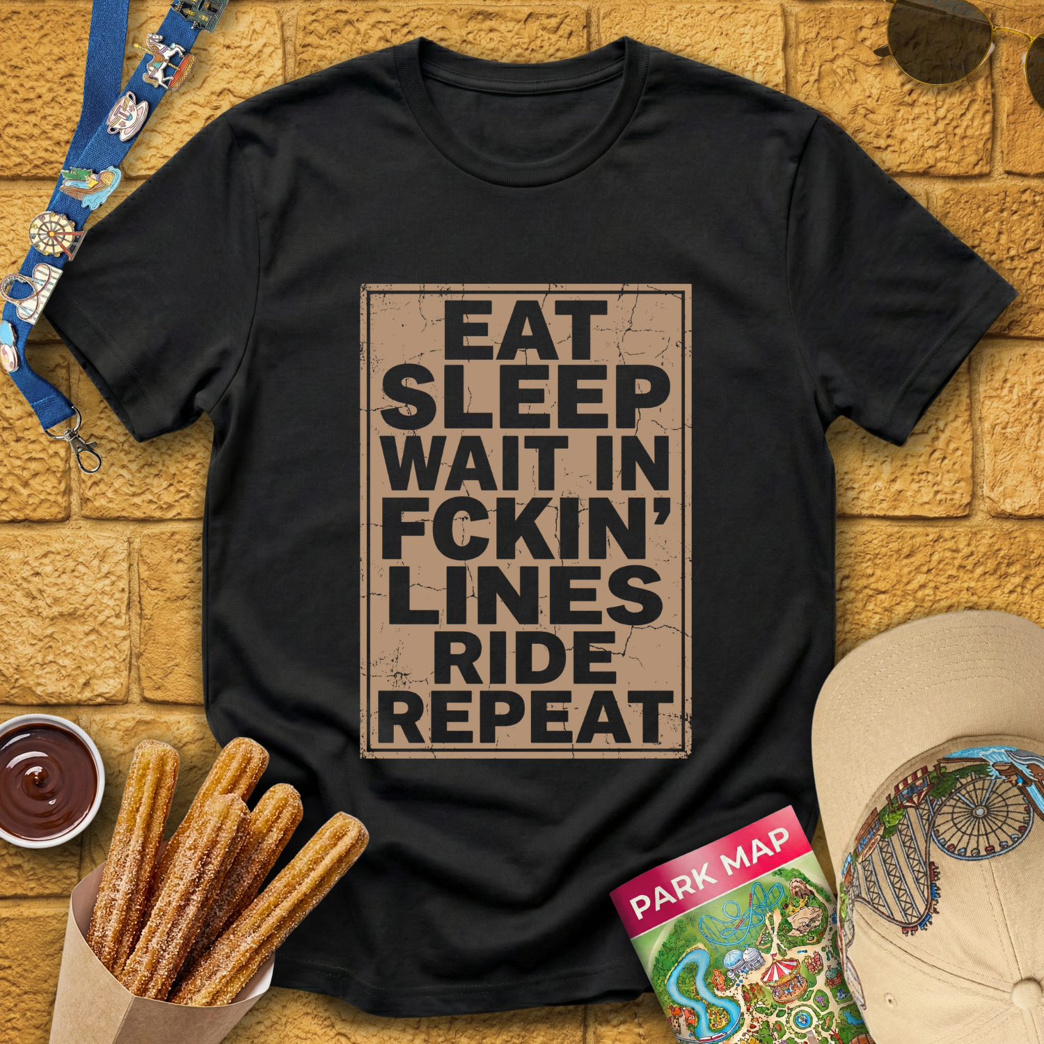 Sleep Wait Repeat [Distressed] T-Shirt