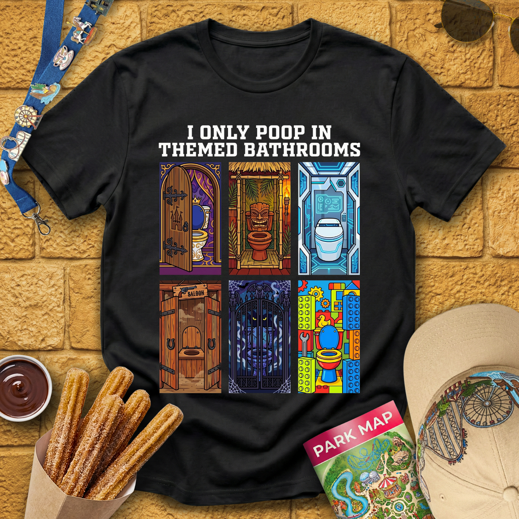 Poop In Themed Bathrooms [Comic] T-Shirt