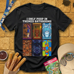 Poop In Themed Bathrooms [Comic] T-Shirt