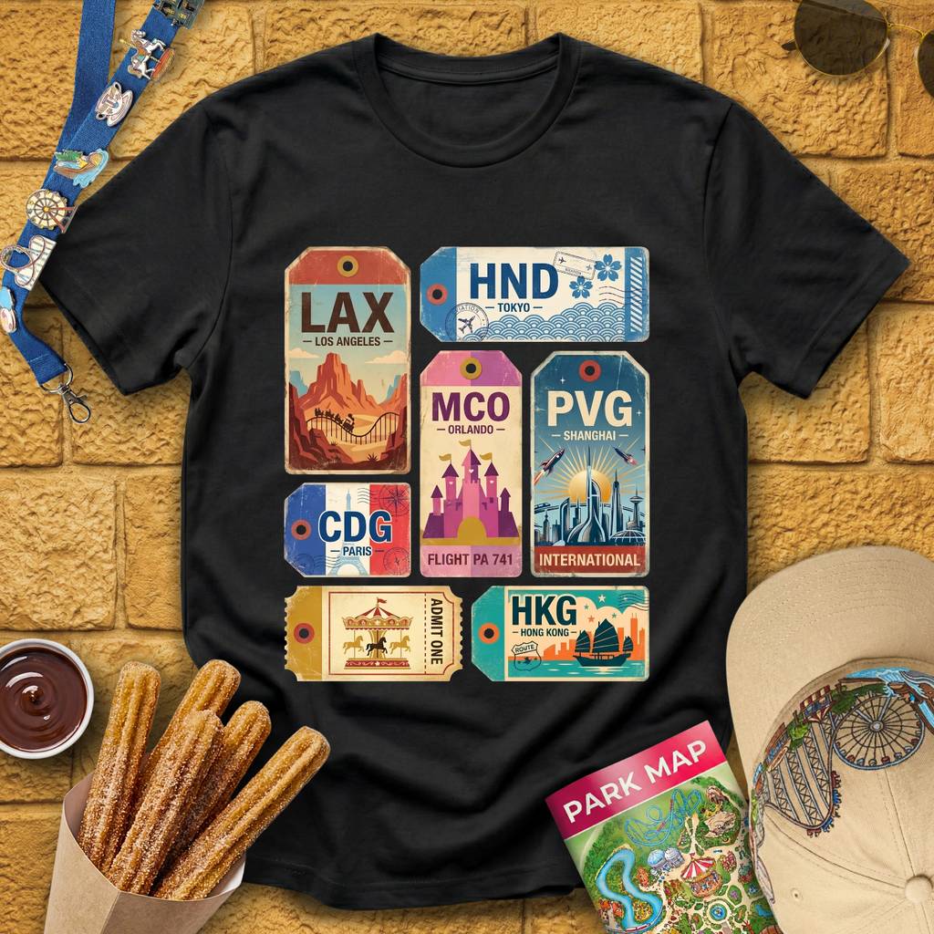 Luggage Tags [Retro] T-Shirt