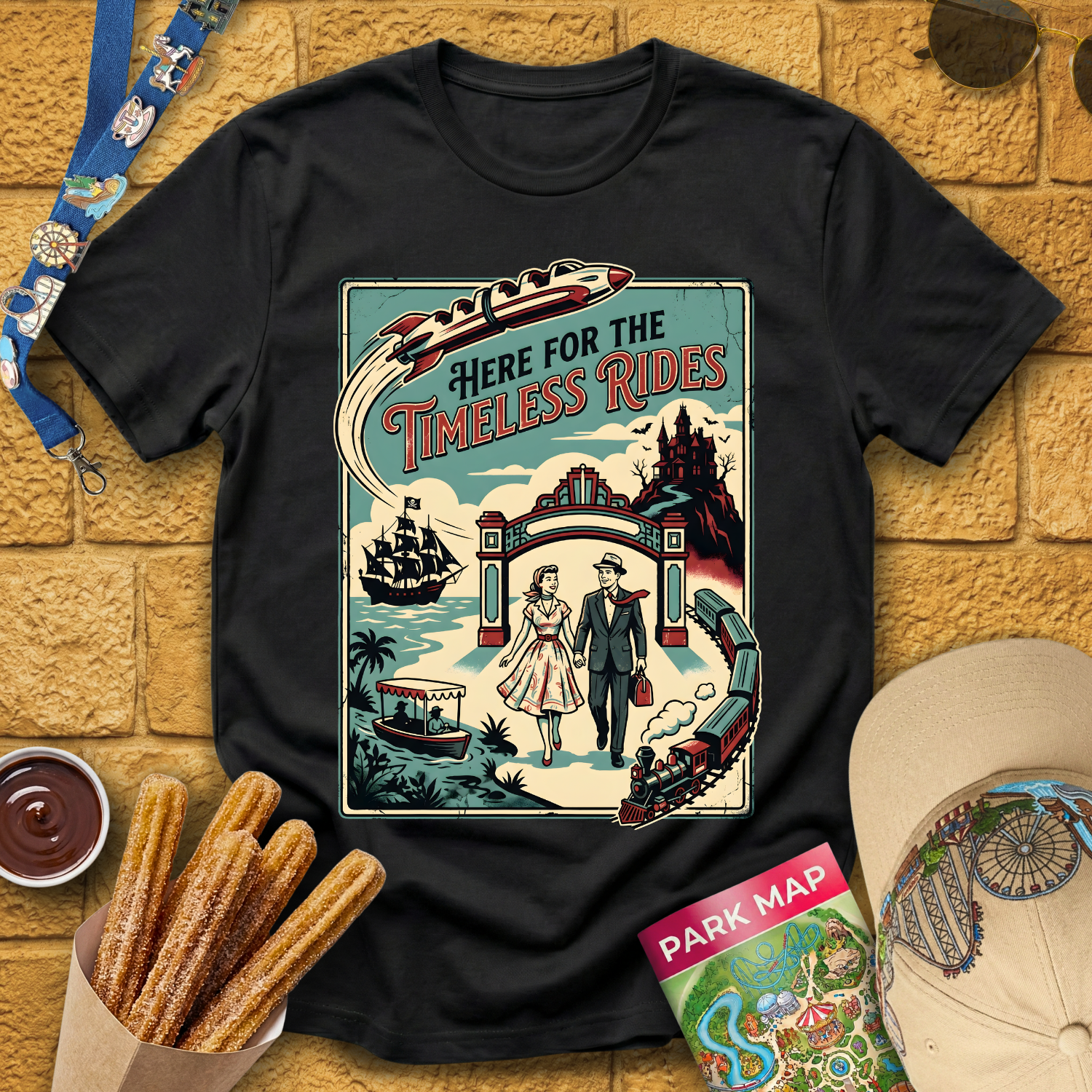 Timeless Rides [50sPoster] T-Shirt