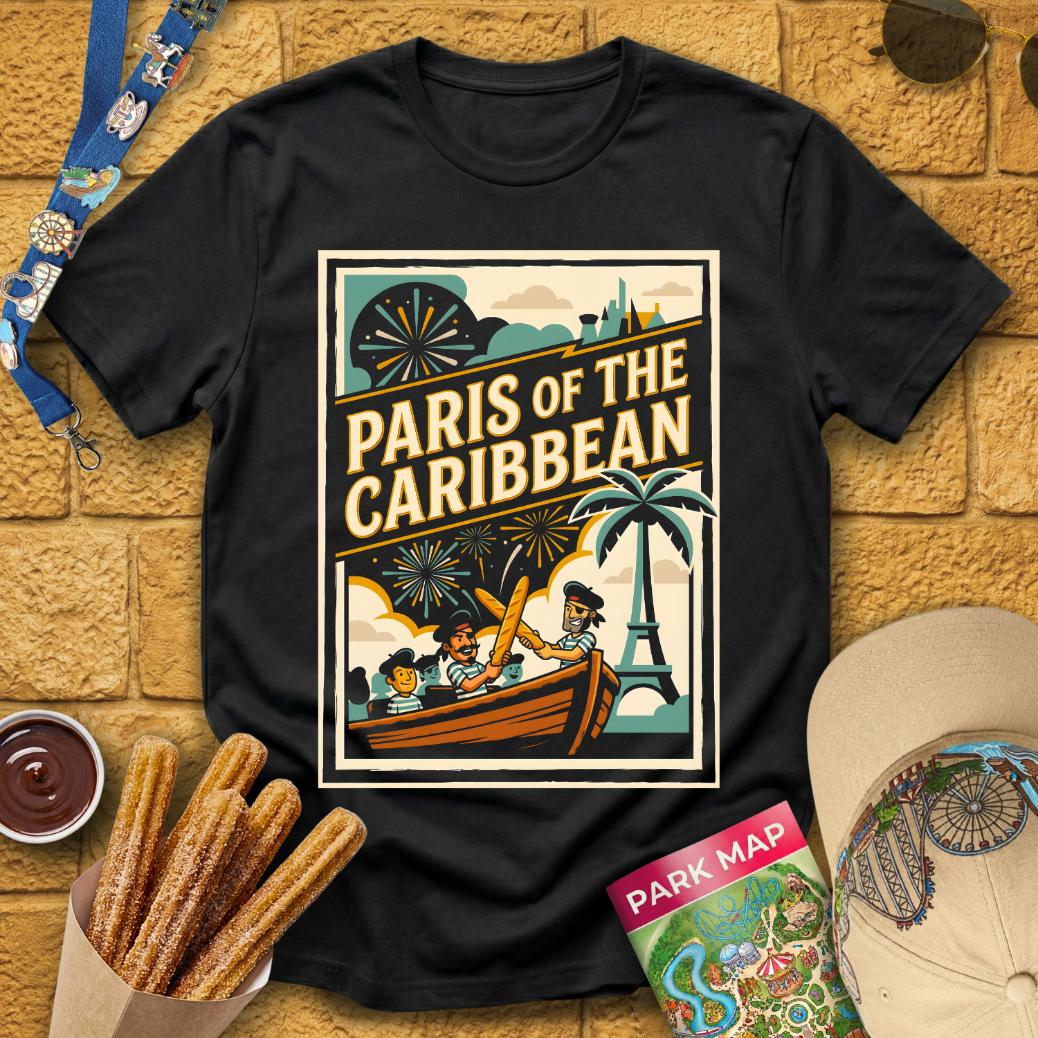 Paris Of The Caribbean [40sPoster] T-Shirt