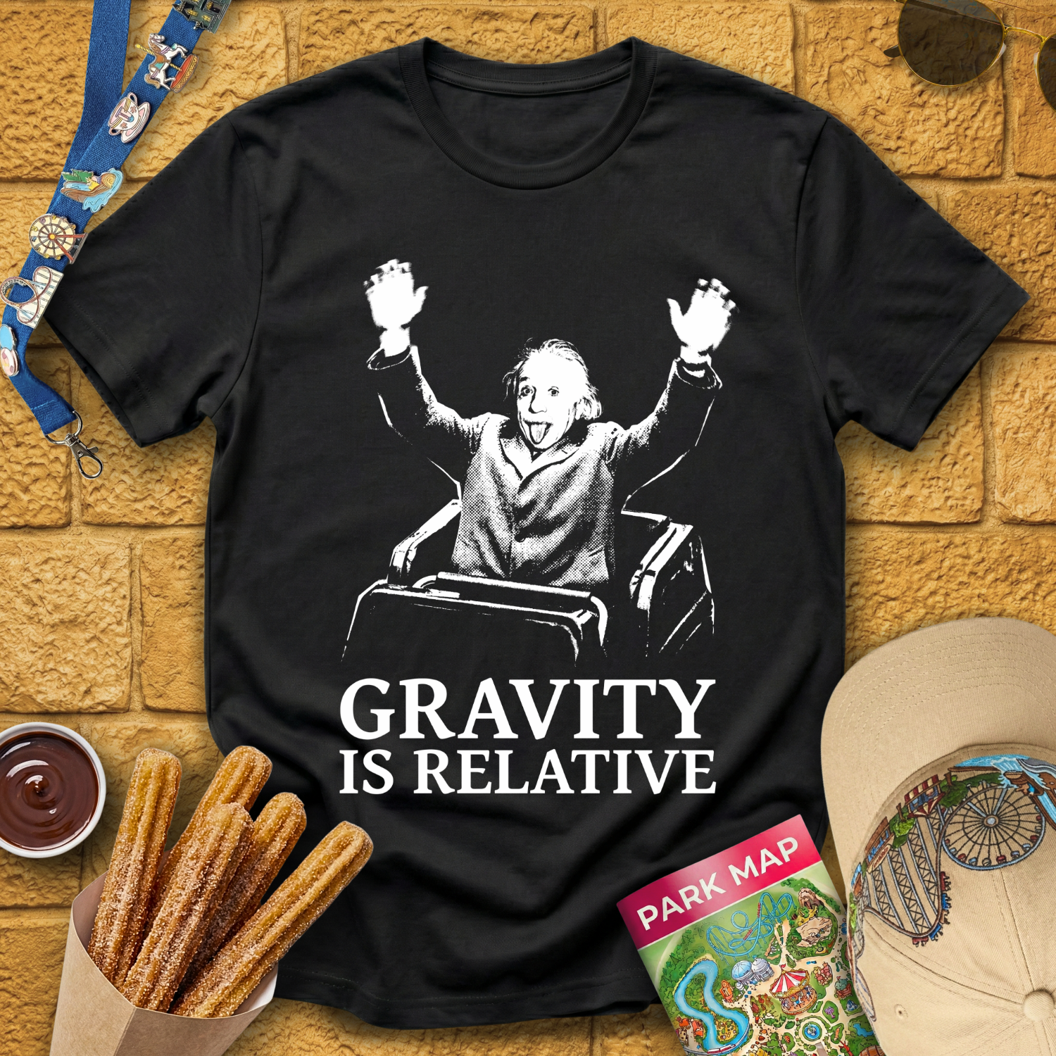 Gravity Is Relative [Stencil] T-Shirt