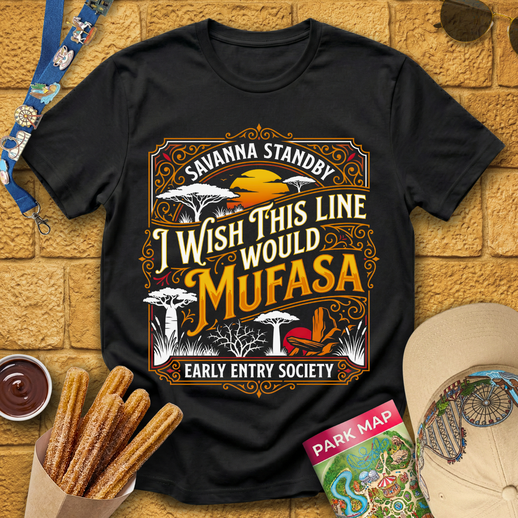 I Wish Line Would Mufasa [C-Victorian] T-Shirt
