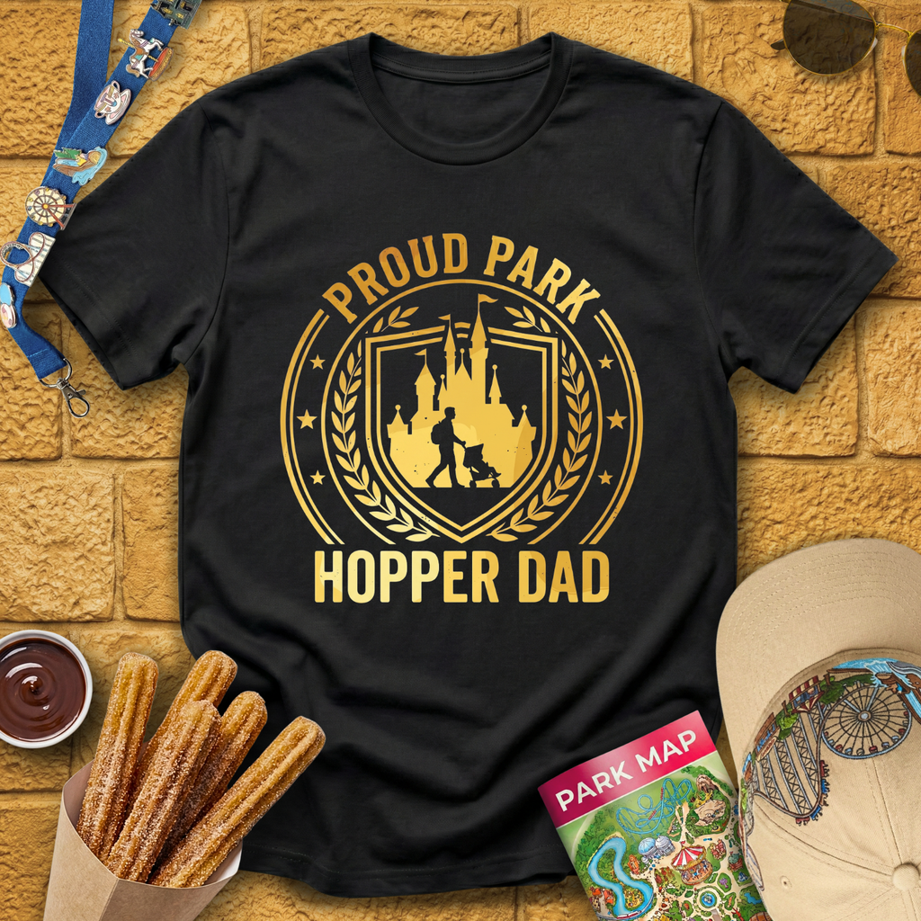 Proud Park Hopper Dad [Badge] T-Shirt