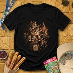 Cat Family [Cinematic] T-Shirt for Theme Park Fans (Black)