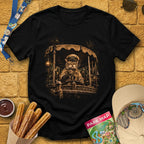 Cat Skipper [Cinematic] T-Shirt for Theme Park Fans (Black)