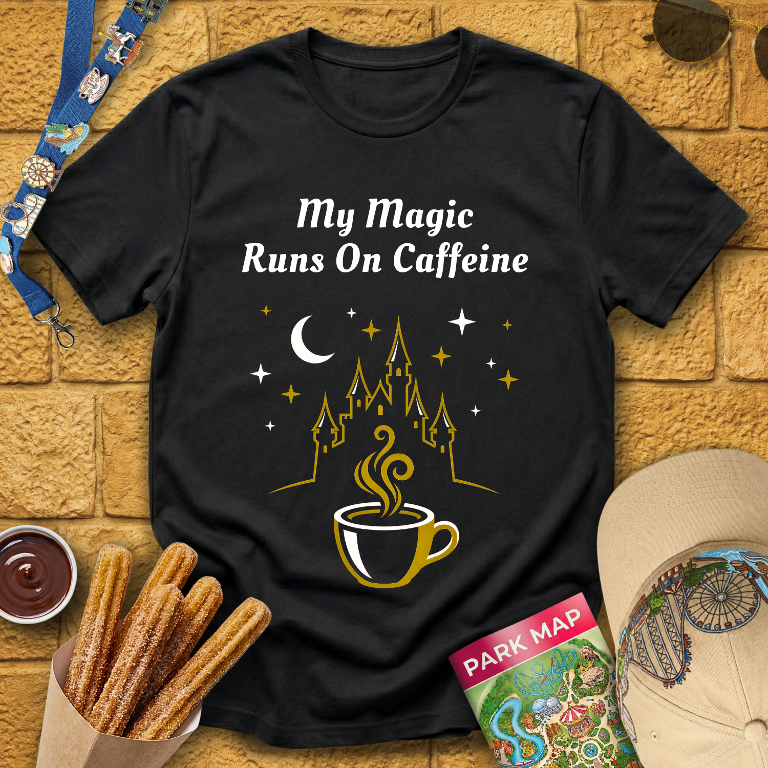 Magic Runs on Caffeine [Icon] T-Shirt