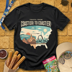 Coast(er) to Coast(er) [Map] T-Shirt