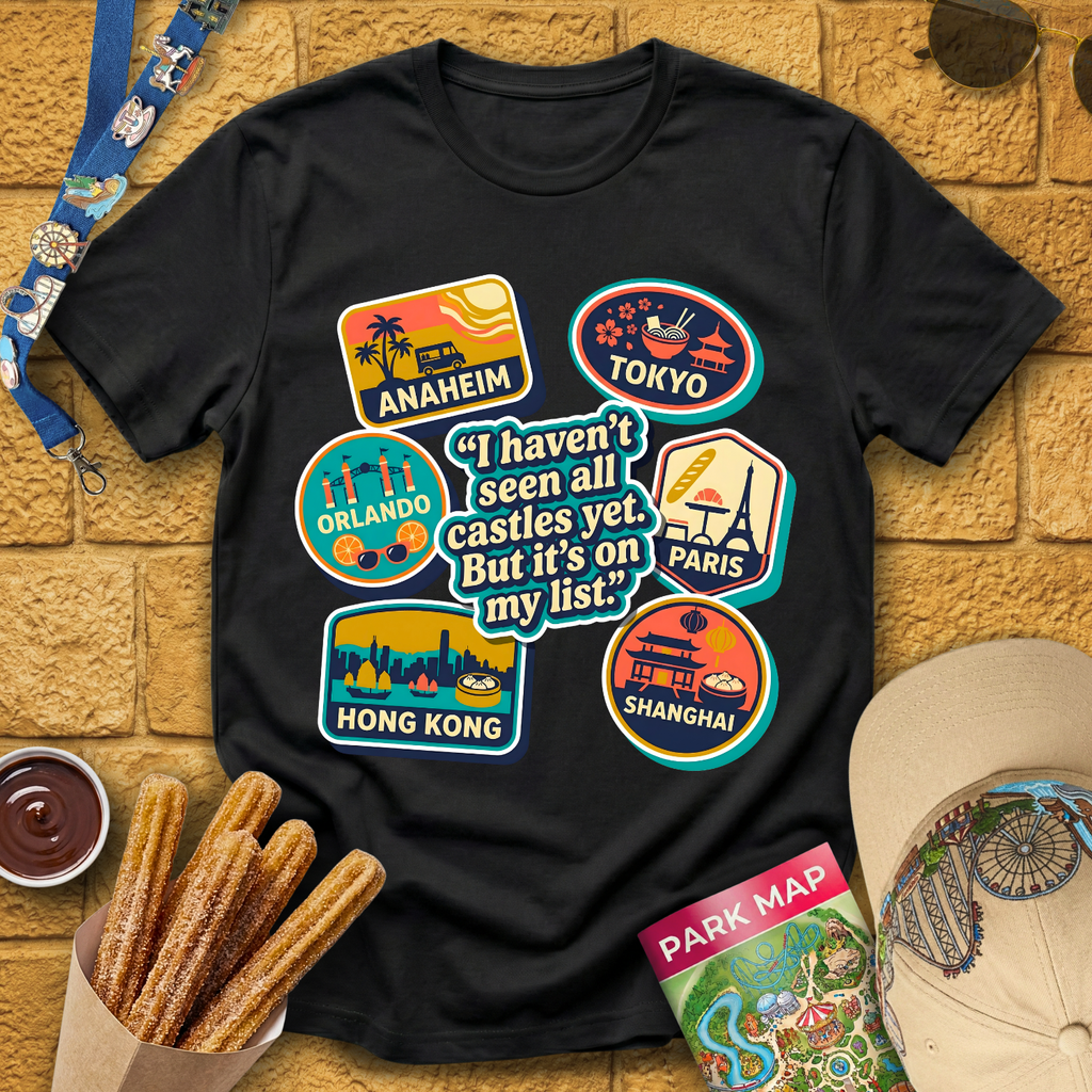 Castles On My List [Badges] T-Shirt