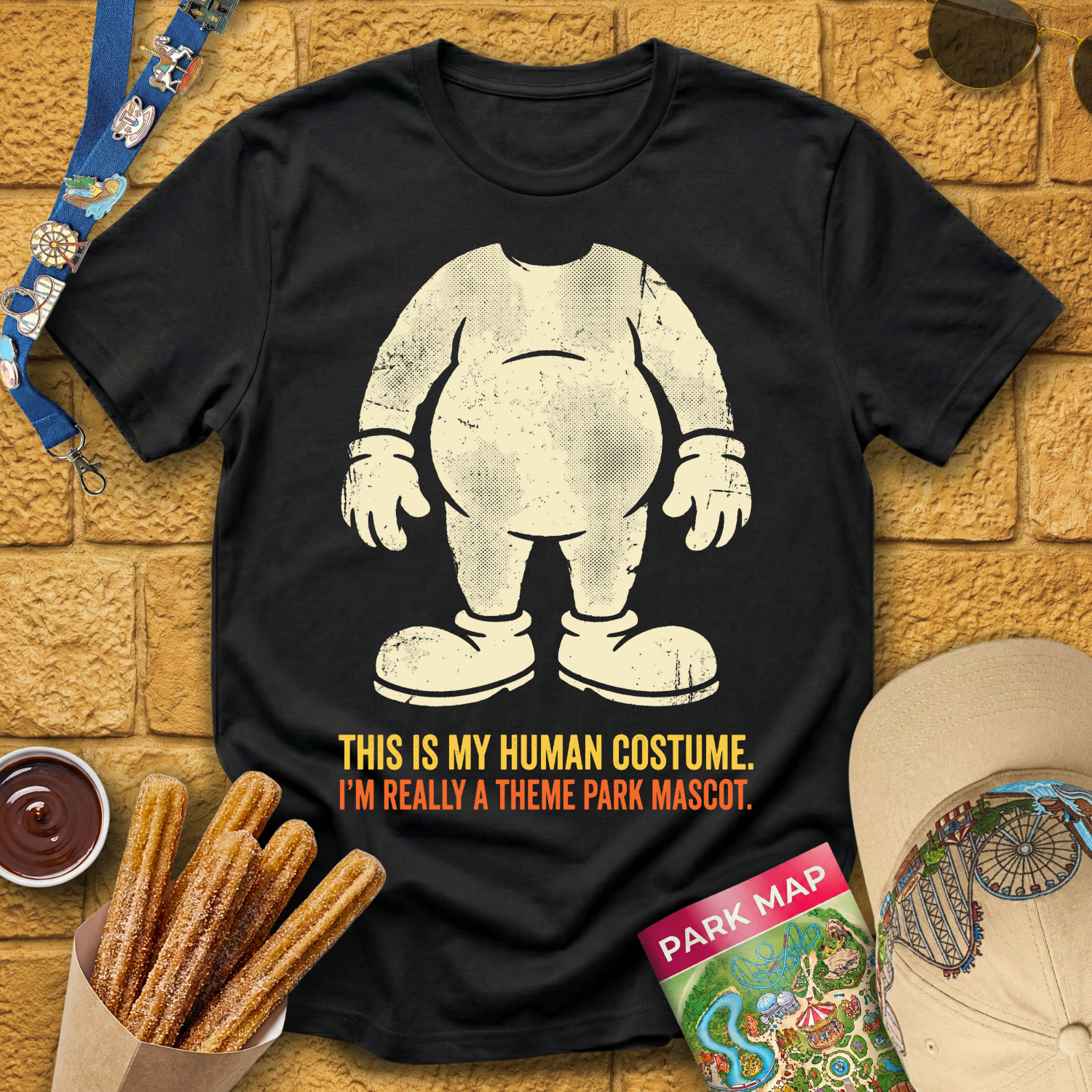 Theme Park Mascot [Bold] T-Shirt