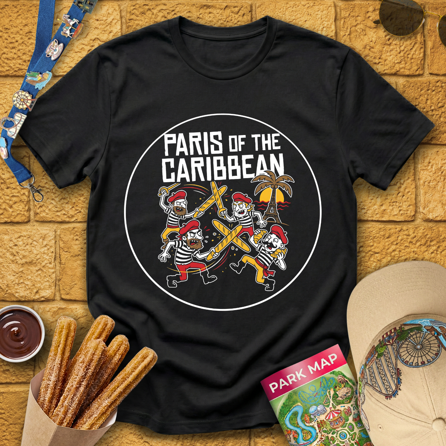 Paris of the Caribbean [Badge] T-Shirt