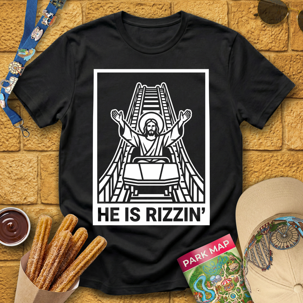 He Is Rizzin' [LineArt] T-Shirt