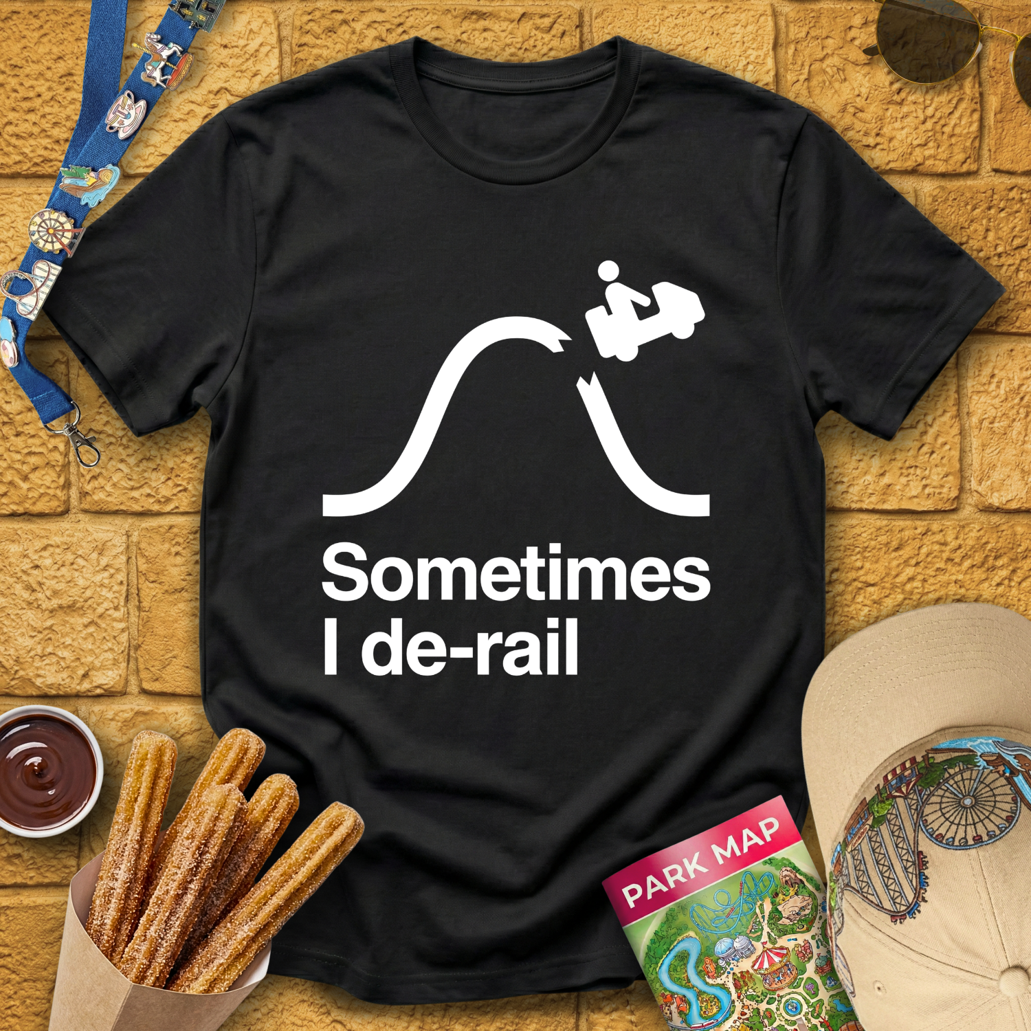 Sometimes I De-Rail [Sleek] T-Shirt