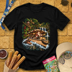 Santa Skipper [Cinematic] T-Shirt for Theme Park Fans (Black)