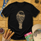 Turkey Leg Park [Monochrome] T-Shirt for Theme Park Fans (Black)