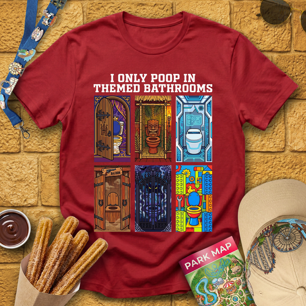 Poop In Themed Bathrooms [Comic] T-Shirt