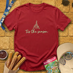 'Tis The Season [Sleek] T-Shirt for Theme Park Fans (Antique Cherry Red)