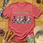 Duck, Long Line [WoodCut] T-Shirt
