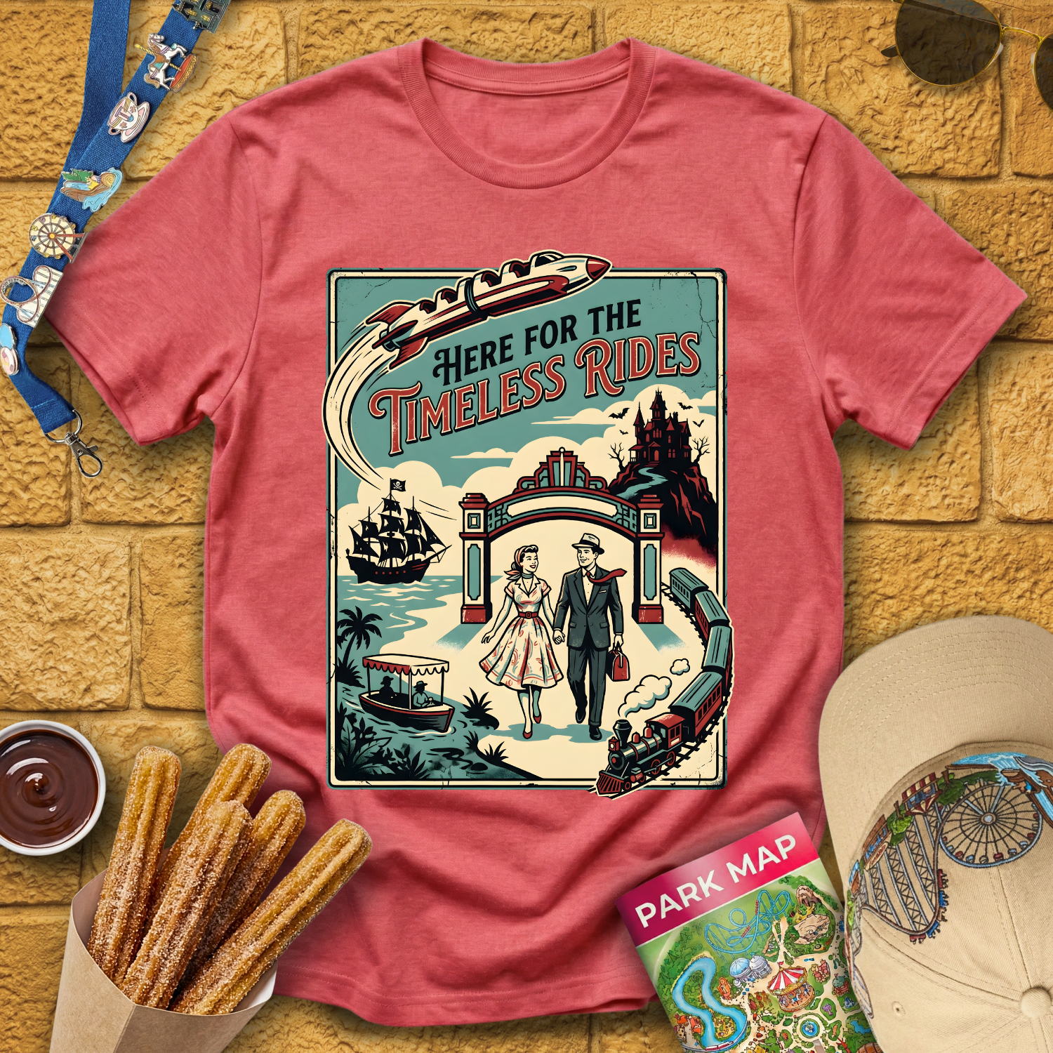 Timeless Rides [50sPoster] T-Shirt