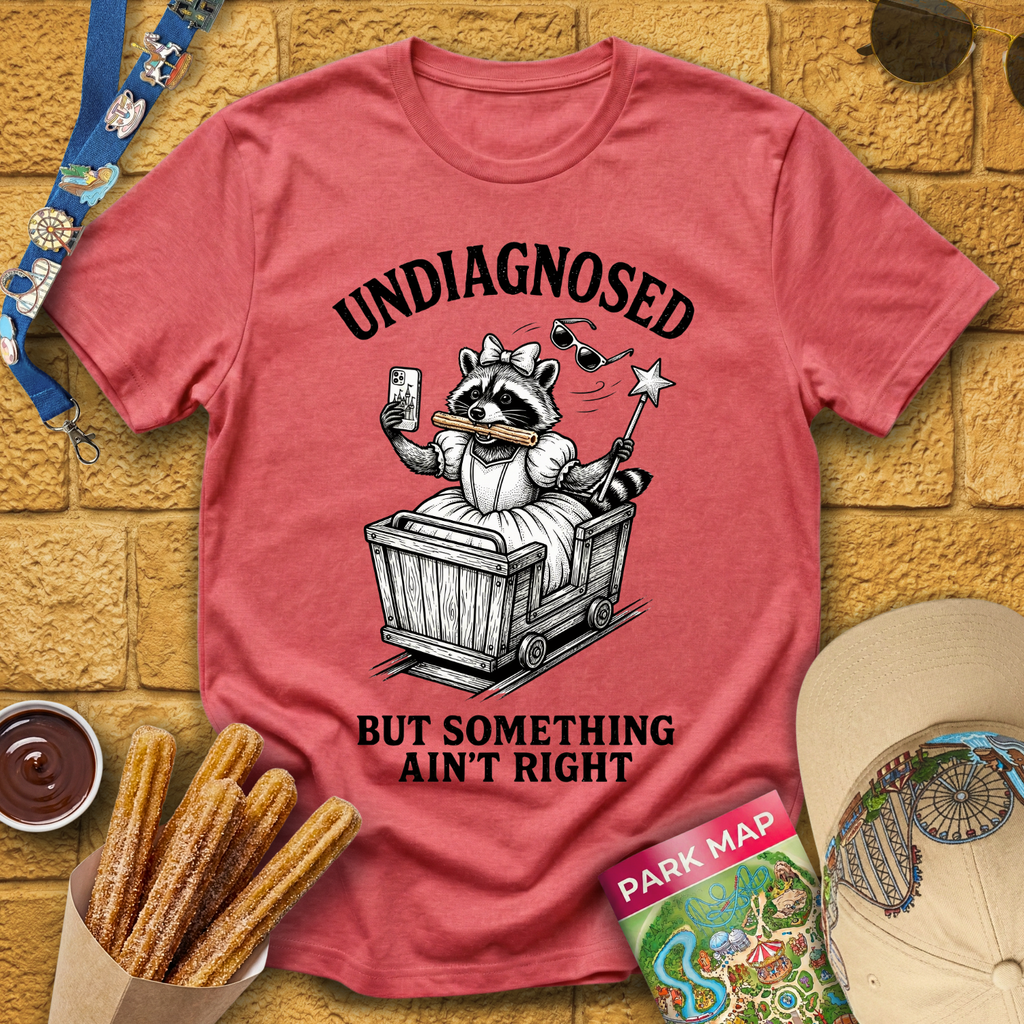 Undiagnosed on Coaster [Woodcut] T-Shirt