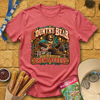Country Bear [Western] T-Shirt for Theme Park Fans (Heather Red)