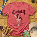 Drinkerbell [Glamour] T-Shirt for Theme Park Fans (Heather Red)