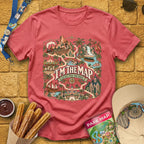 I'm The Map [Boho] T-Shirt for Theme Park Fans (Heather Red)