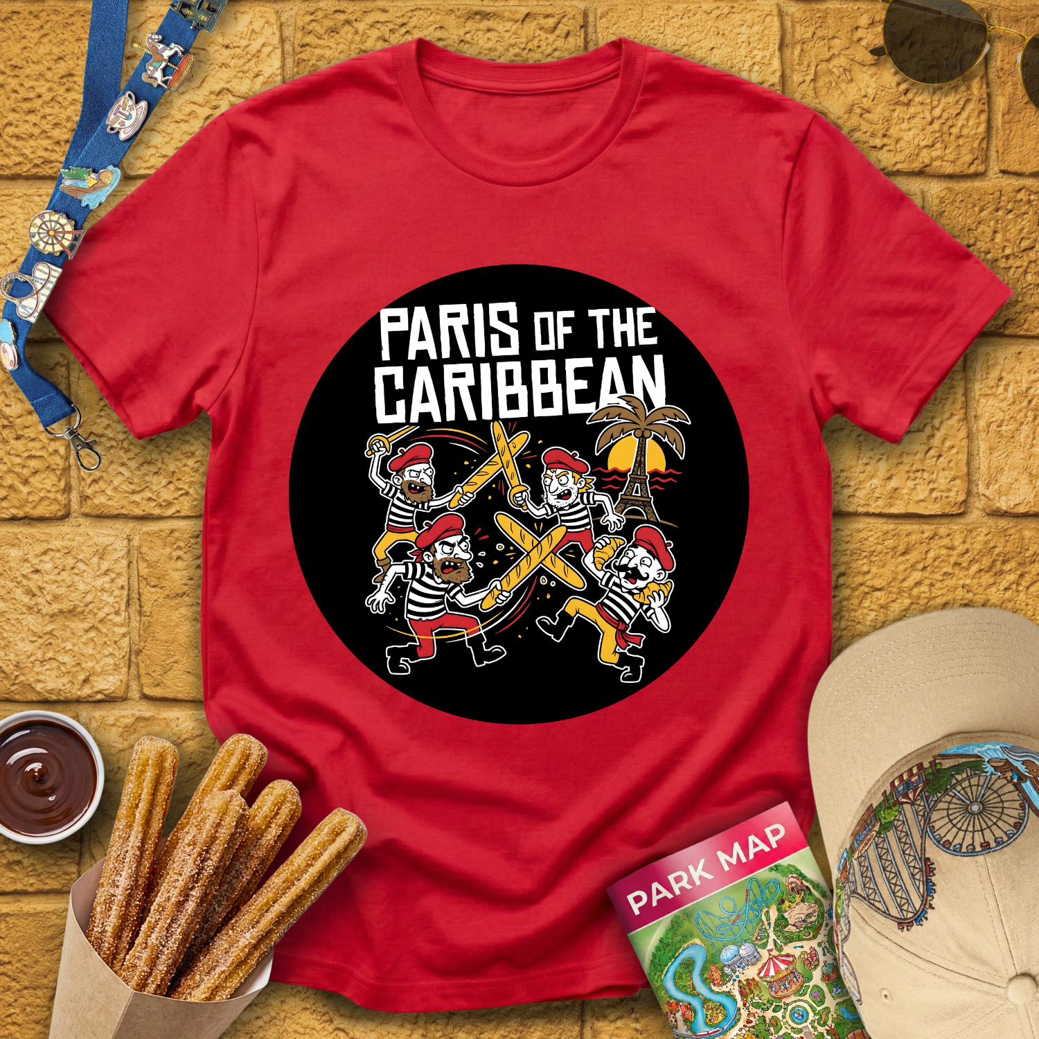 Paris of the Caribbean [Badge] T-Shirt