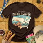 Coast(er) to Coast(er) [Map] T-Shirt