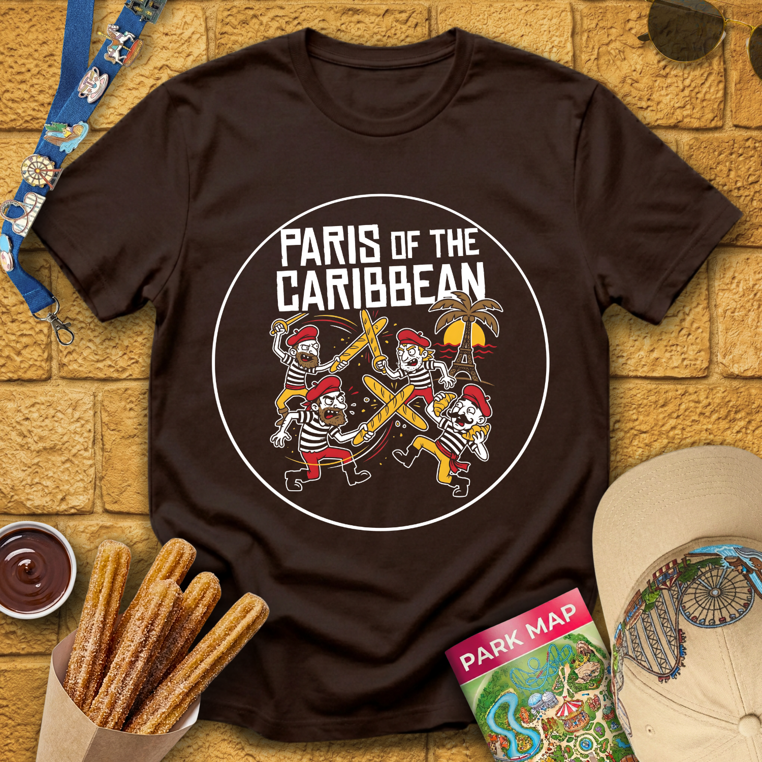 Paris of the Caribbean [Badge] T-Shirt