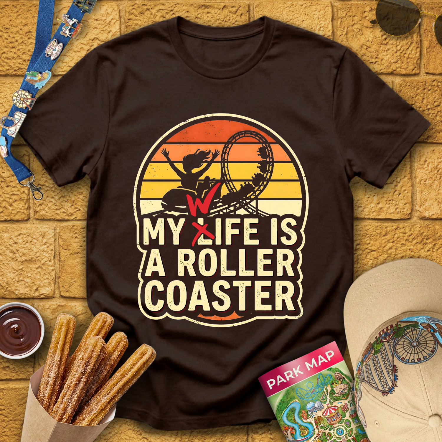 Wife Roller Coaster [70s] T-Shirt
