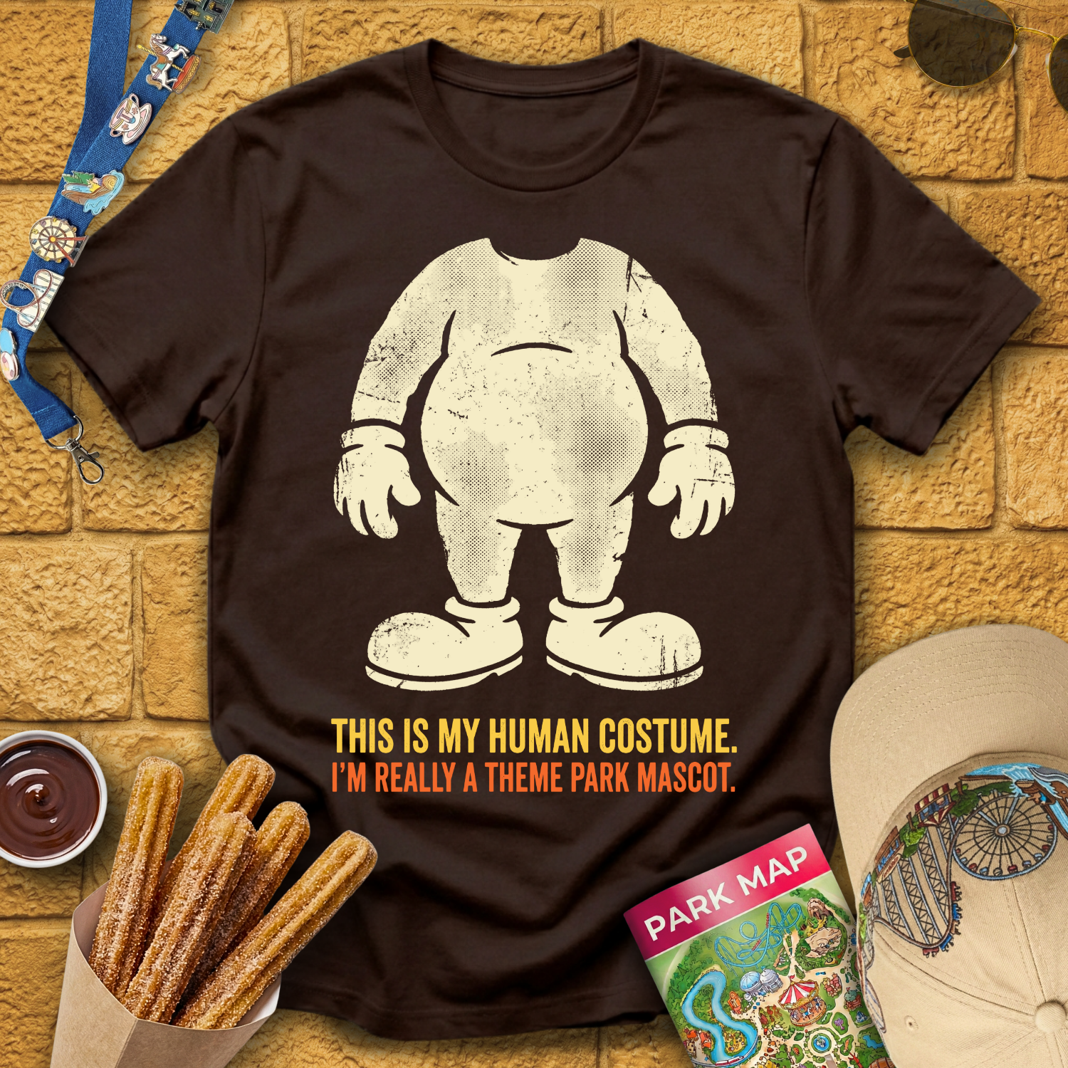 Theme Park Mascot [Bold] T-Shirt