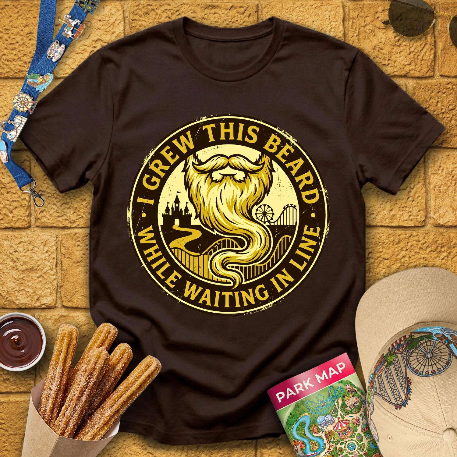 I Grew This Beard [Badge] T-Shirt