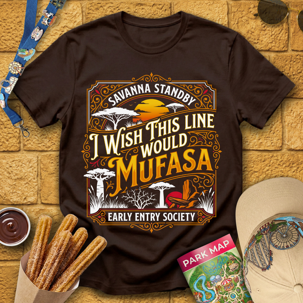 I Wish Line Would Mufasa [C-Victorian] T-Shirt