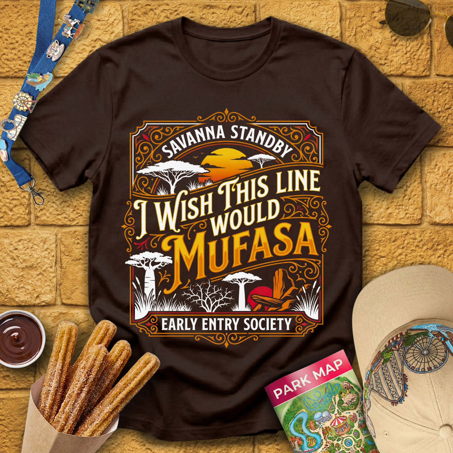 I Wish Line Would Mufasa [C-Victorian] T-Shirt
