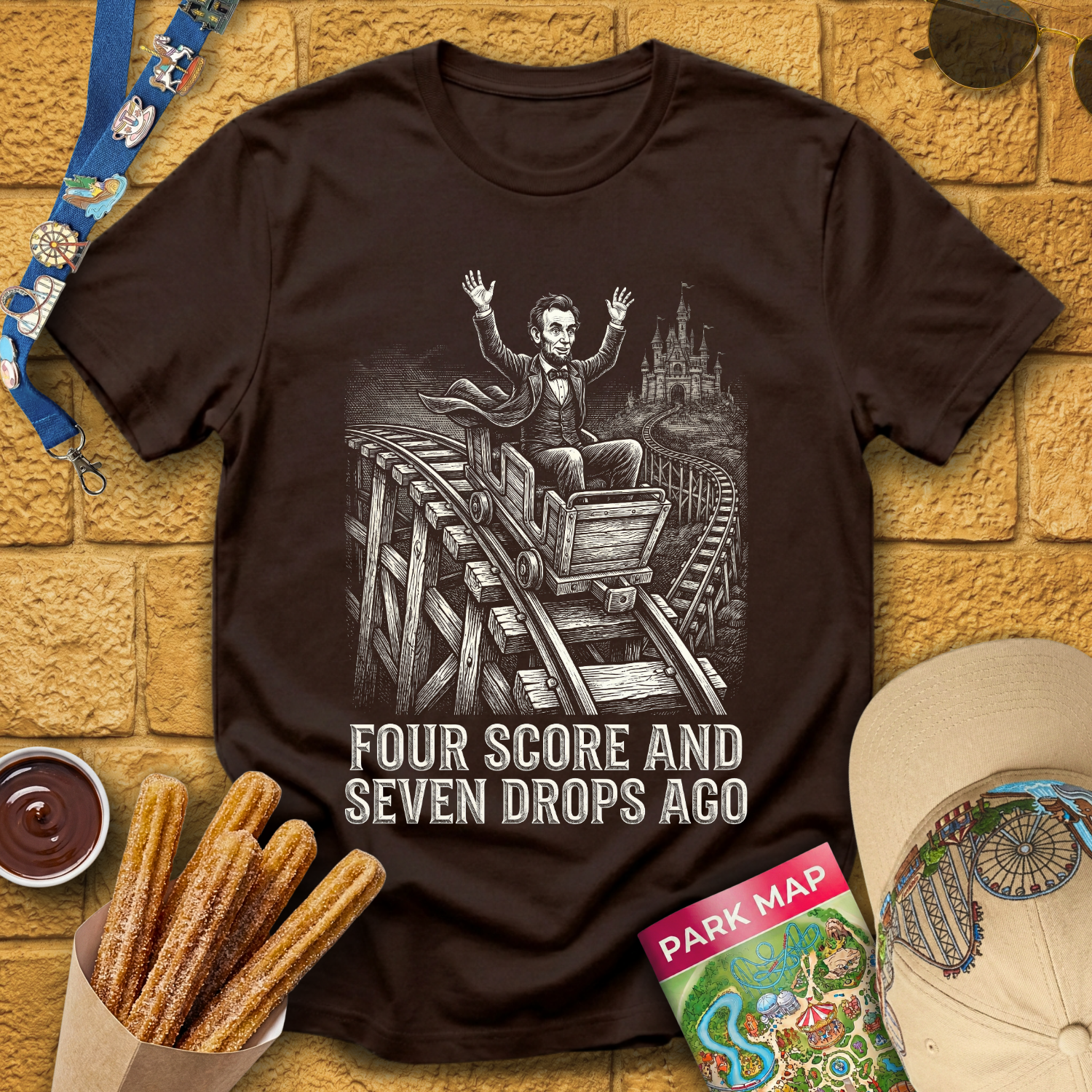 Seven Drops Ago [Woodcut] T-Shirt