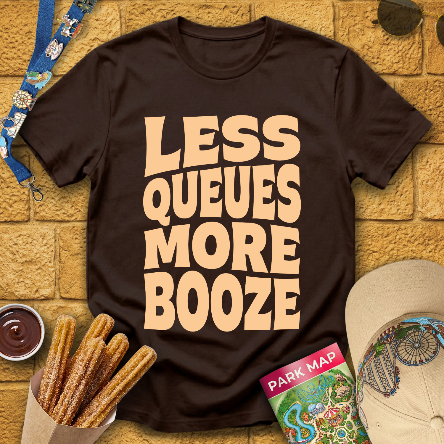 Less Queues, More Booze [Bold] T-Shirt