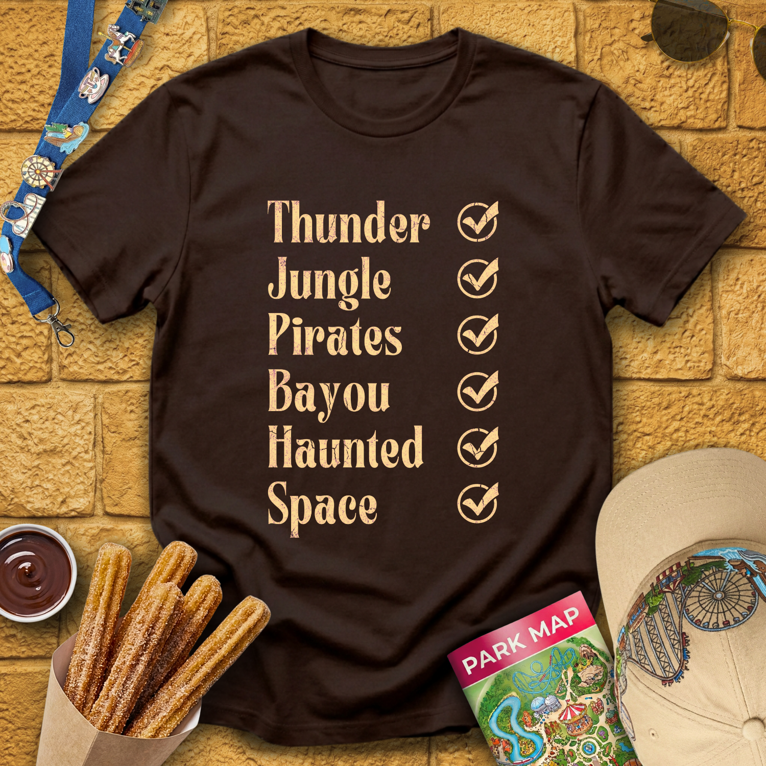 Rides Checklist [Distressed] T-Shirt