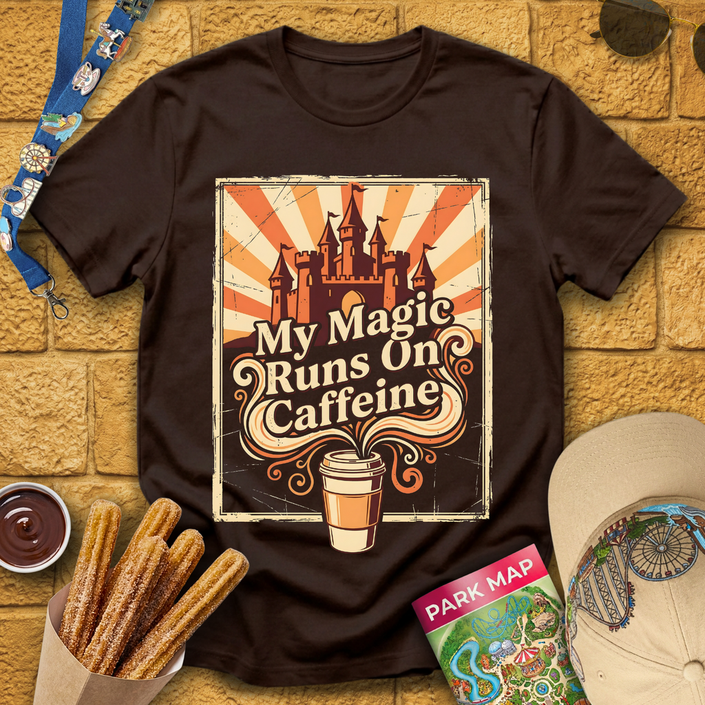 Magic Runs on Caffeine [70s] T-Shirt
