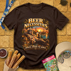 Beer Necessities [Cinematic] T-Shirt for Theme Park Fans (Dark Chocolate)