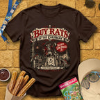 Buy Rats Caribbean [Poster] T-Shirt for Theme Park Fans (Dark Chocolate)