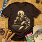Casual Coaster [Engraved] T-Shirt for Theme Park Fans (Dark Chocolate)